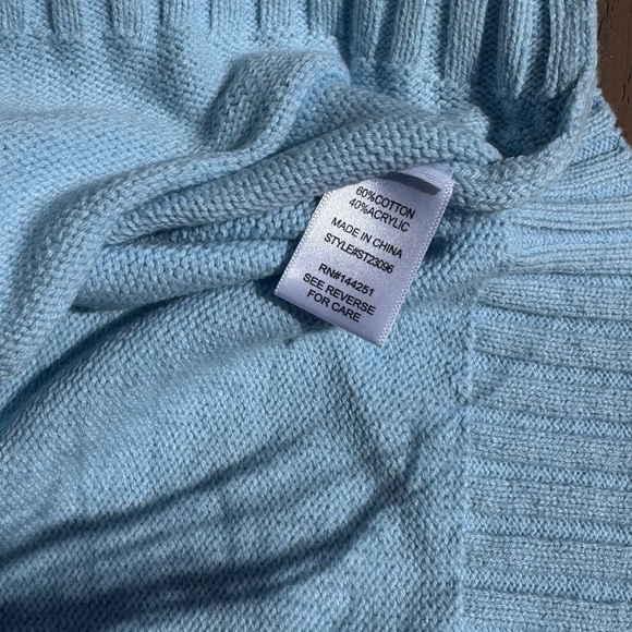 Oui Light Blue Sweater - Picture 4 of 4